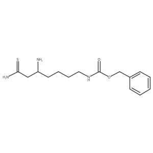 benzyl N-[(5S)-5-amino-6-carbamothioylhexyl]carbamate Structure