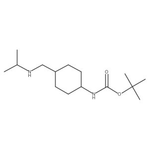 tert-butyl N-[(1s,4s)-4-{[(propan-2-yl)amino]methyl}cyclohexyl]carbamate结构式