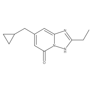 7-(Cyclopropylmethyl)-2-ethyl-[1,2,4]triazolo[1,5-a]pyridin-5-ol Structure