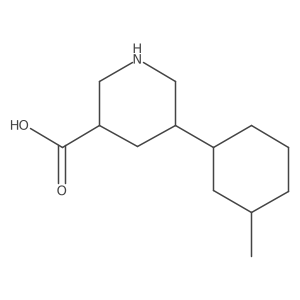 5-(3-Methylcyclohexyl)piperidine-3-carboxylic acid结构式