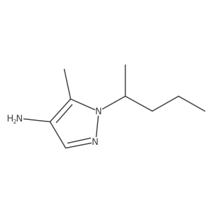 5-methyl-1-(pentan-2-yl)-1H-pyrazol-4-amine结构式