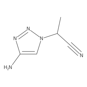 2-(4-amino-1H-1,2,3-triazol-1-yl)propanenitrile Structure