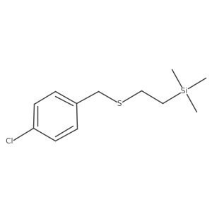 (2-{[(4-Chlorophenyl)methyl]sulfanyl}ethyl)trimethylsilane结构式
