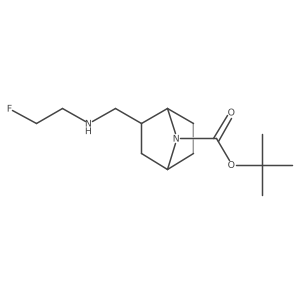 Tert-butyl 2-{[(2-fluoroethyl)amino]methyl}-7-azabicyclo[2.2.1]heptane-7-carboxylate Structure