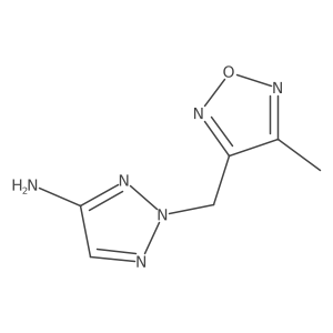 2-[(4-methyl-1,2,5-oxadiazol-3-yl)methyl]-2H-1,2,3-triazol-4-amine Structure