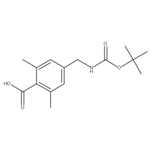 4-({[(Tert-butoxy)carbonyl]amino}methyl)-2,6-dimethylbenzoic acid结构式