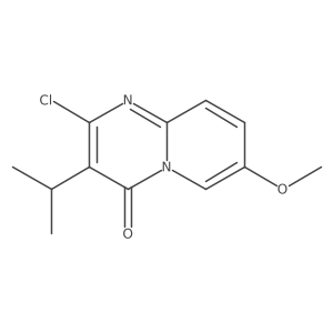 2-chloro-7-methoxy-3-(propan-2-yl)-4H-pyrido[1,2-a]pyrimidin-4-one结构式