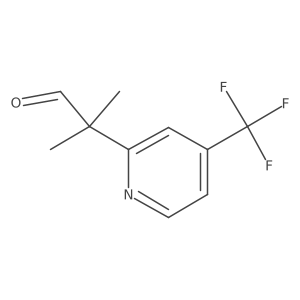 2-Methyl-2-[4-(trifluoromethyl)pyridin-2-yl]propanal Structure