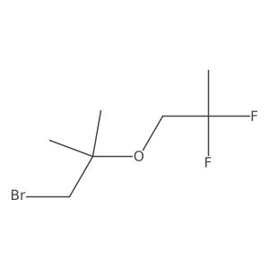 1-Bromo-2-(2,2-difluoropropoxy)-2-methylpropane结构式