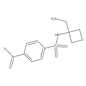 N-[3-(aminomethyl)oxetan-3-yl]-4-nitrobenzene-1-sulfonamide Structure