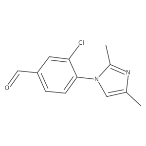 3-chloro-4-(2,4-dimethyl-1H-imidazol-1-yl)benzaldehyde Structure