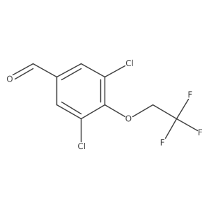 3,5-Dichloro-4-(2,2,2-trifluoro-ethoxy)-benzaldehyde Structure