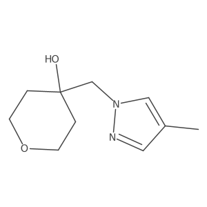 4-[(4-methyl-1H-pyrazol-1-yl)methyl]oxan-4-ol Structure