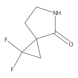 1,1-Difluoro-5-azaspiro[2.4]heptan-4-one结构式