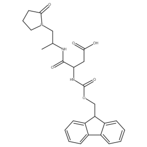 3-({[(9H-fluoren-9-yl)methoxy]carbonyl}amino)-3-{[1-(2-oxopyrrolidin-1-yl)propan-2-yl]carbamoyl}propanoic acid Structure