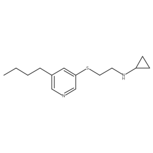 N-{2-[(5-butylpyridin-3-yl)sulfanyl]ethyl}cyclopropanamine结构式