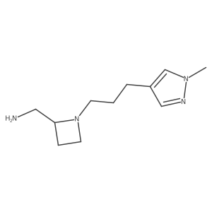 {1-[3-(1-methyl-1H-pyrazol-4-yl)propyl]azetidin-2-yl}methanamine Structure
