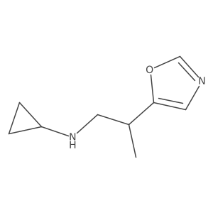 N-[2-(1,3-oxazol-5-yl)propyl]cyclopropanamine Structure