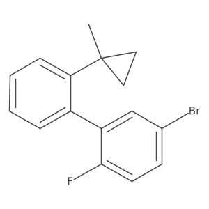 1-(5-Bromo-2-fluorophenyl)-2-(1-methylcyclopropyl)benzene结构式