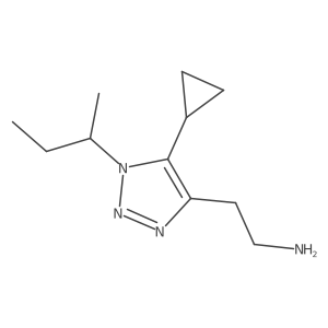 2-[1-(butan-2-yl)-5-cyclopropyl-1H-1,2,3-triazol-4-yl]ethan-1-amine结构式