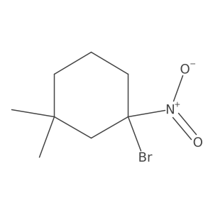 1-Bromo-3,3-dimethyl-1-nitrocyclohexane结构式