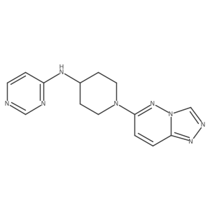 N-(1-{[1,2,4]triazolo[4,3-b]pyridazin-6-yl}piperidin-4-yl)pyrimidin-4-amine结构式