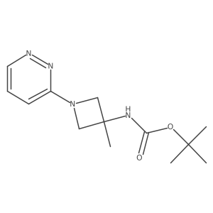 Tert-butyl (3-methyl-1-(pyridazin-3-yl)azetidin-3-yl)carbamate Structure