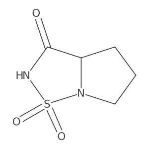 (R)-Tetrahydropyrrolo[1,2-b][1,2,5]thiadiazol-3(2H)-one 1,1-dioxide结构式