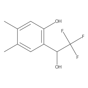 4,5-dimethyl-2-[(1S)-2,2,2-trifluoro-1-hydroxyethyl]phenol结构式