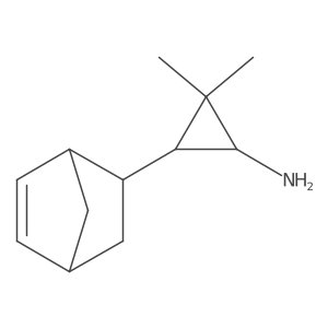 rac-(1R,3S)-3-{bicyclo[2.2.1]hept-5-en-2-yl}-2,2-dimethylcyclopropan-1-amine Structure
