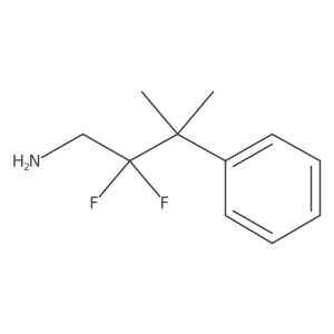 2,2-Difluoro-3-methyl-3-phenylbutan-1-amine结构式