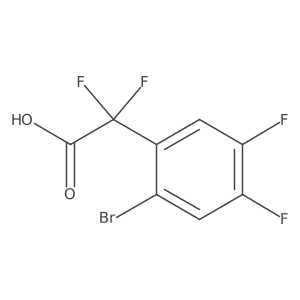 2-(2-Bromo-4,5-difluorophenyl)-2,2-difluoroacetic acid Structure
