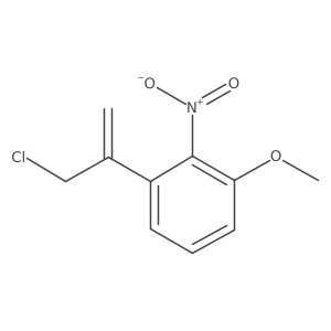 1-(3-Chloroprop-1-en-2-yl)-3-methoxy-2-nitrobenzene Structure