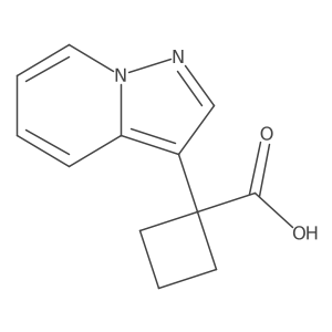1-{Pyrazolo[1,5-a]pyridin-3-yl}cyclobutane-1-carboxylic acid Structure