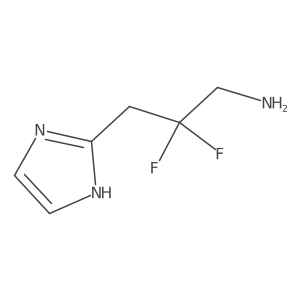 2,2-difluoro-3-(1H-imidazol-2-yl)propan-1-amine结构式