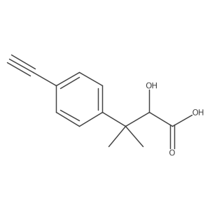 3-(4-Ethynylphenyl)-2-hydroxy-3-methylbutanoic acid结构式