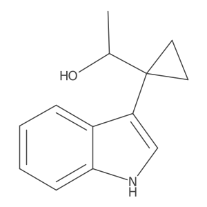 1-[1-(1H-indol-3-yl)cyclopropyl]ethan-1-ol Structure