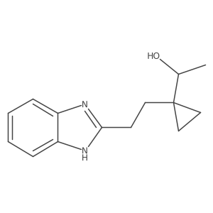 1-{1-[2-(1H-1,3-benzodiazol-2-yl)ethyl]cyclopropyl}ethan-1-ol Structure