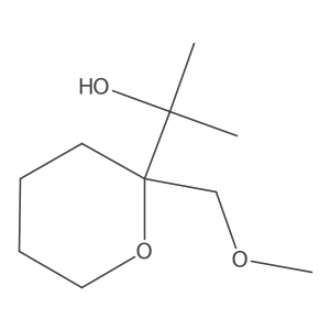 2-[2-(Methoxymethyl)oxan-2-yl]propan-2-ol结构式