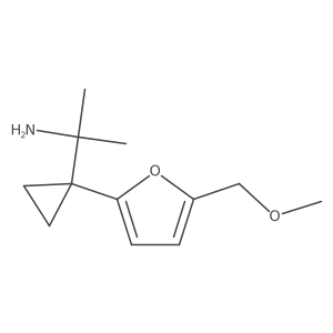 2-{1-[5-(Methoxymethyl)furan-2-yl]cyclopropyl}propan-2-amine结构式