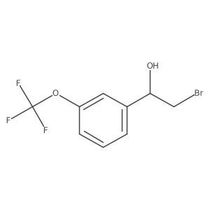 2-Bromo-1-[3-(trifluoromethoxy)phenyl]ethan-1-ol Structure