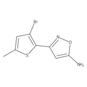 3-(3-Bromo-5-methylthiophen-2-yl)-1,2-oxazol-5-amine结构式
