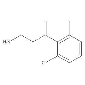 3-(2-Chloro-6-methylphenyl)but-3-en-1-amine结构式