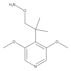 O-[2-(3,5-dimethoxypyridin-4-yl)-2-methylpropyl]hydroxylamine结构式
