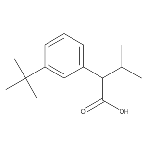 2-(3-Tert-butylphenyl)-3-methylbutanoic acid结构式