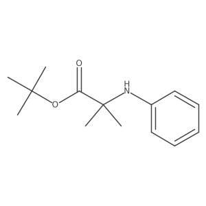 Tert-butyl 2-anilino-2-methylpropanoate结构式