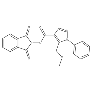 1,3-dioxo-2,3-dihydro-1H-isoindol-2-yl 5-(methoxymethyl)-1-phenyl-1H-pyrazole-4-carboxylate Structure