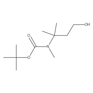 tert-butyl N-(4-hydroxy-2-methylbutan-2-yl)-N-methylcarbamate结构式