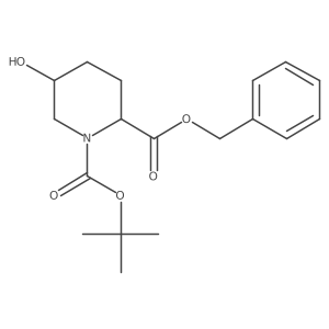 2-Benzyl 1-(tert-butyl) 5-hydroxypiperidine-1,2-dicarboxylate结构式