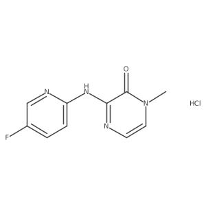 3-[(5-Fluoropyridin-2-yl)amino]-1-methyl-1,2-dihydropyrazin-2-one hydrochloride结构式